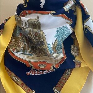 PARIS vintage souvenir scarf
